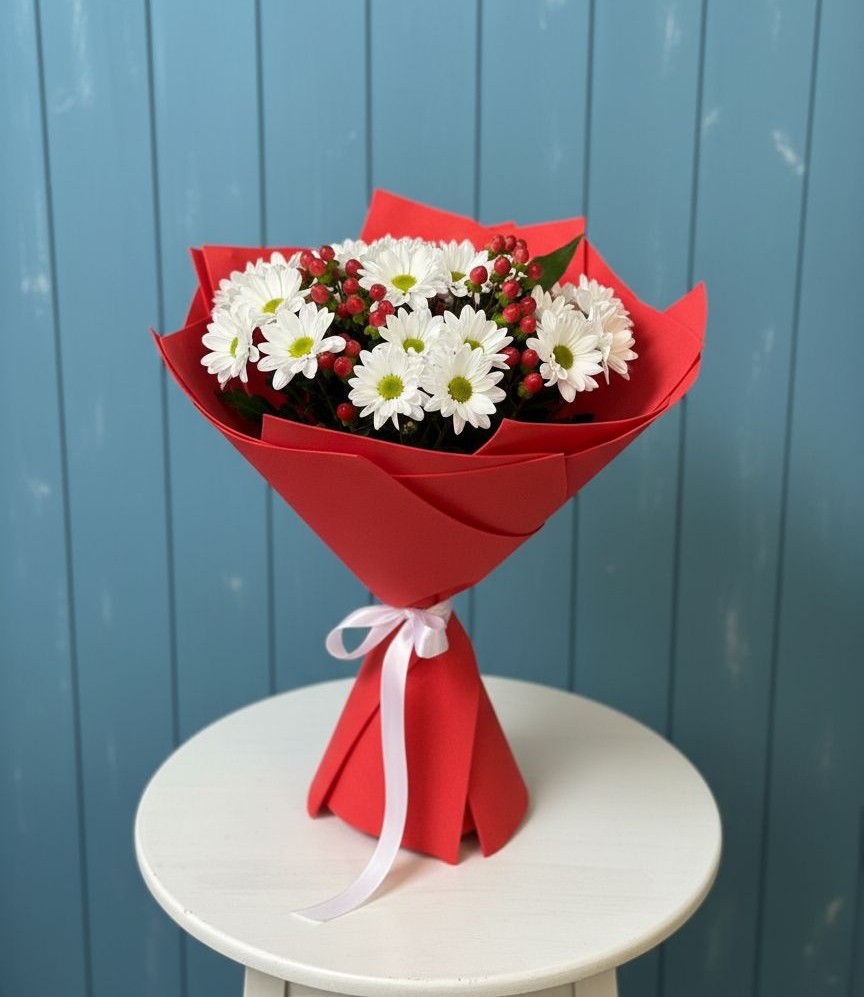 Букет цветов из: Хризантемы в Новоильинском