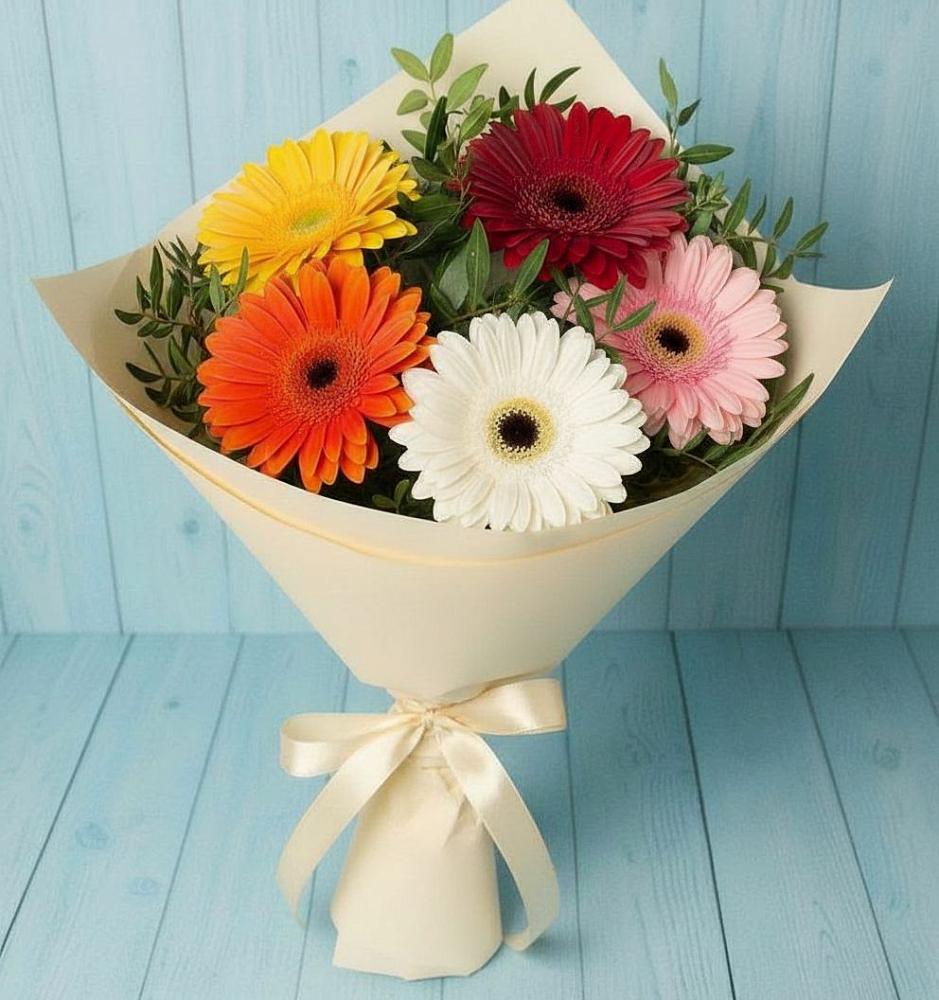Букет цветов из: Герберы в Новоильинском