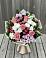 Букет цветов из: Альстромерии, Гвоздики, Розы и Хризантемы в Новоильинском
