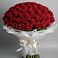 Букет 101 Красная роза Блэк Мэджик в Новоильинском