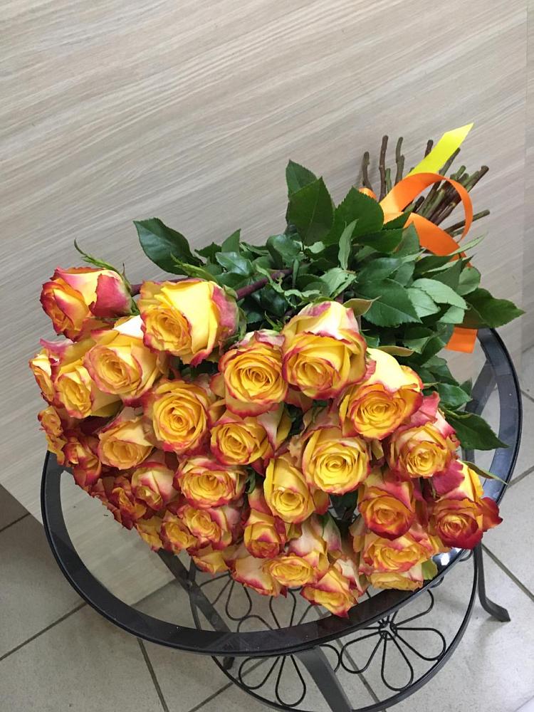 Букет Желтые розы в Новоильинском