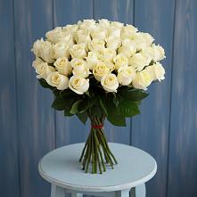 Букет 51 Белая роза Эдлесс Лав #REPLACE_PRED# Новоильинском