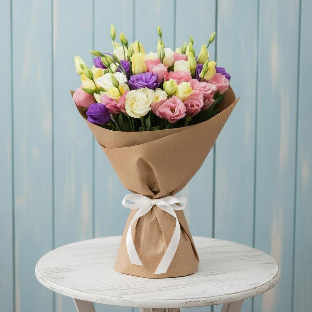 Букет цветов из: Лизиантусы в Новоильинском