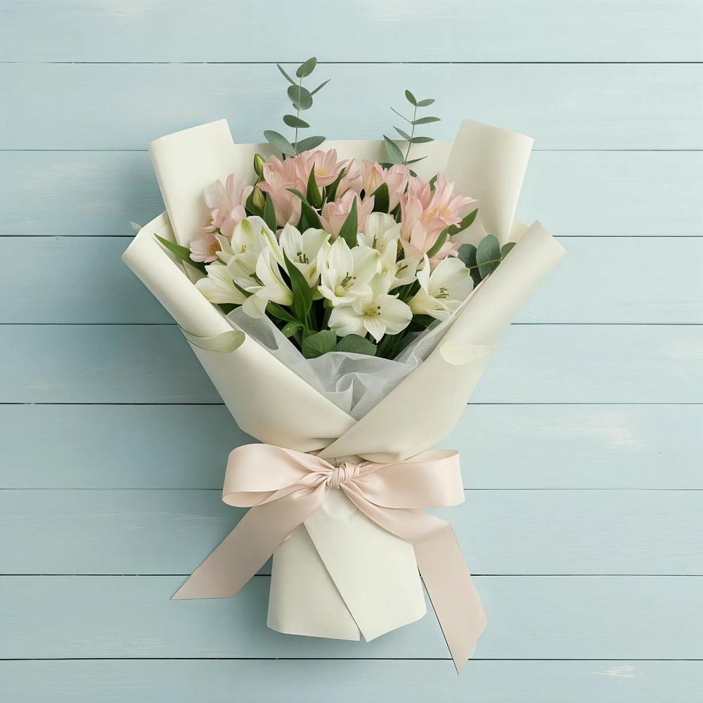 Букет цветов из: Альстромерии в Новоильинском