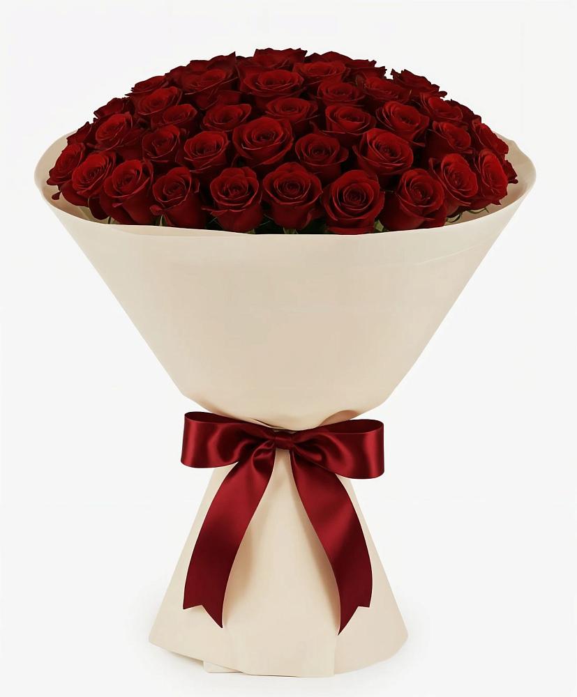 Букет 101 Бордовая роза Блэк Бакарра в Новоильинском