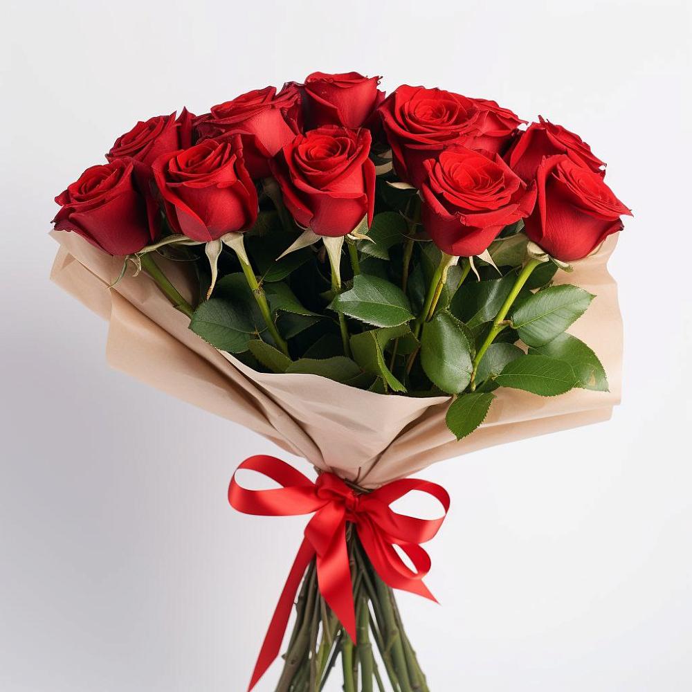 Букет 11 Красных роз Эдлесс Лав в Новоильинском