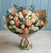 Букет цветов из:  Альстромерии и Розы в Новоильинском
