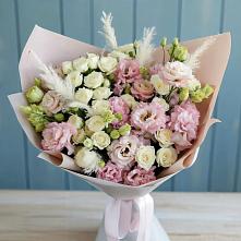 Букет цветов из:  Альстромерии и Розы в Новоильинском