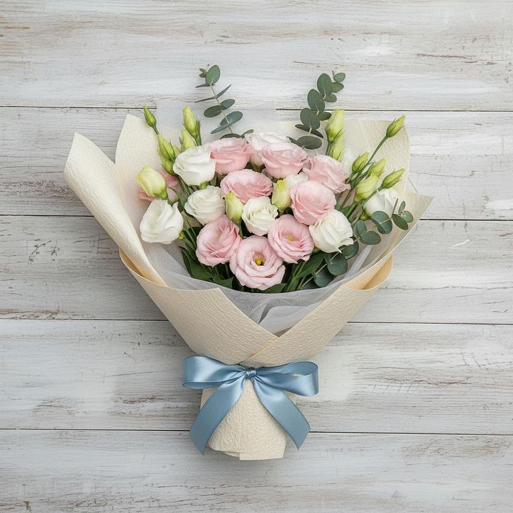 Букет цветов из: Лизиантусы в Новоильинском